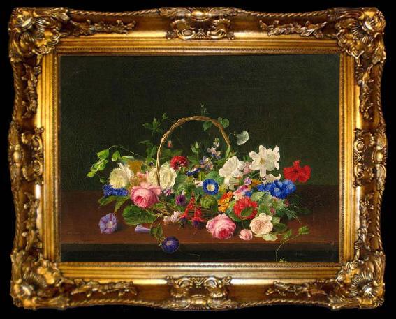 framed  Horace Aumont Flowers, ta009-2
